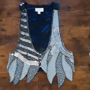 Vintage Kimchi & Blue Beaded Embellished Vest
